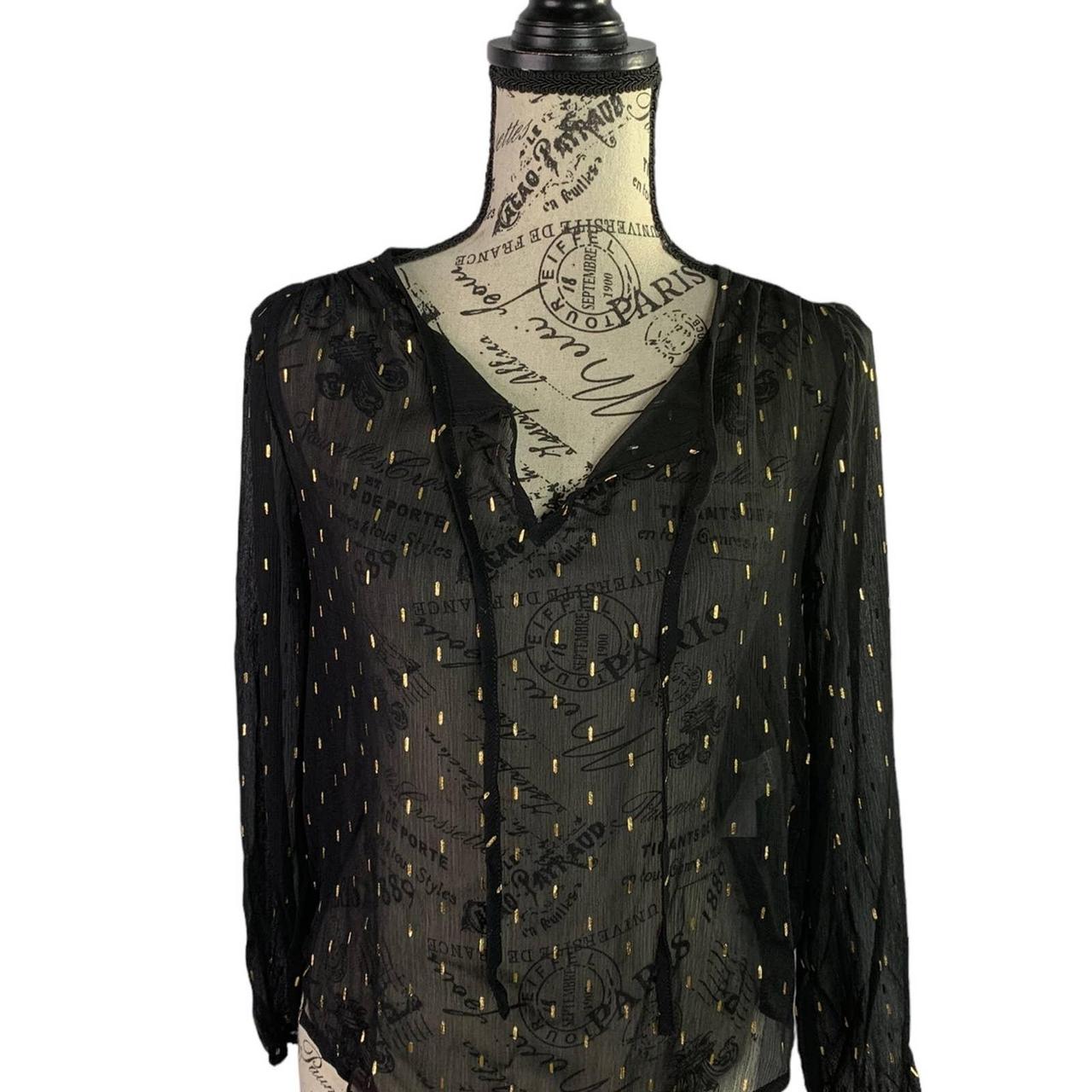 Banana Republic Womens Size XXS Petite Sheer Top... Depop