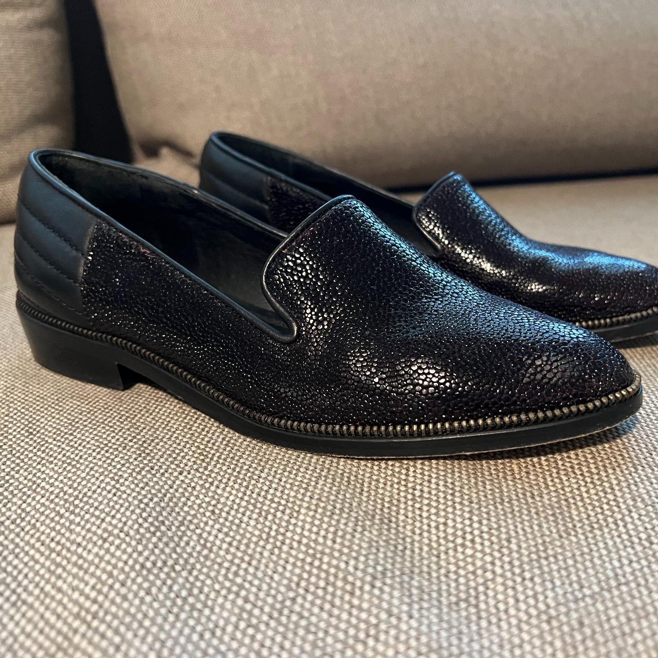 The Kooples Women's Black and Purple Loafers | Depop