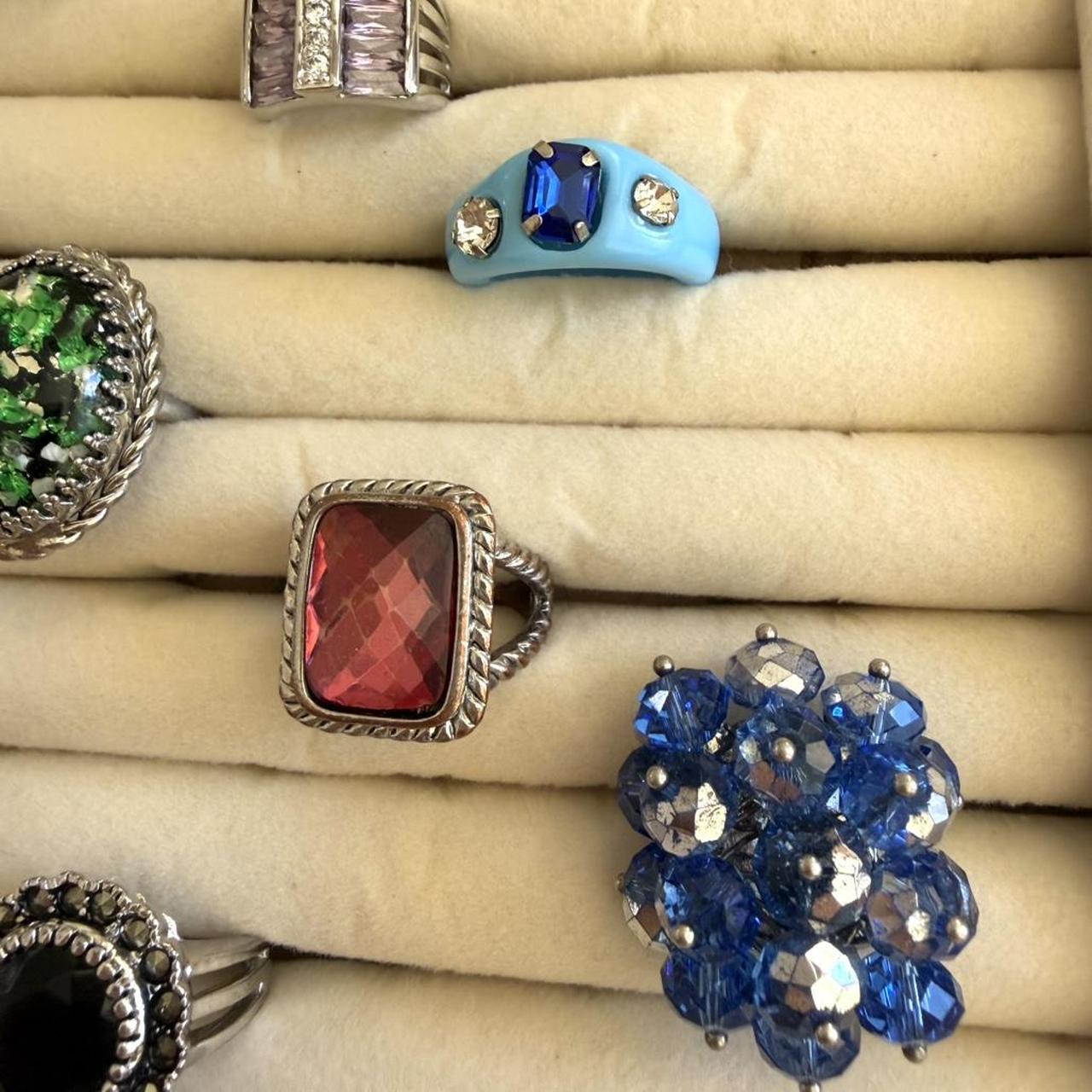 Women's Ring - Multi/Silver – 10 assorted silver … - image 4