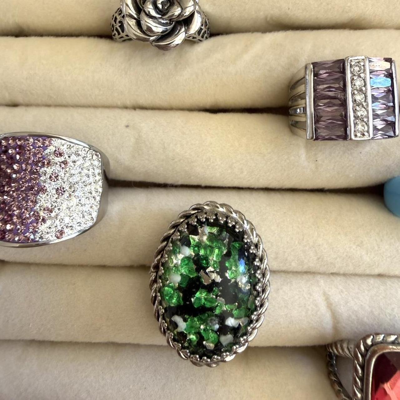 Women's Ring - Multi/Silver – 10 assorted silver … - image 2