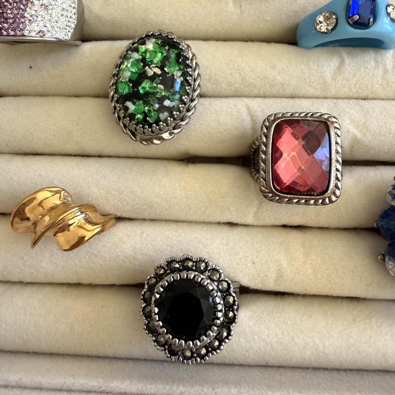 Women's Ring - Multi/Silver – 10 assorted silver … - image 3