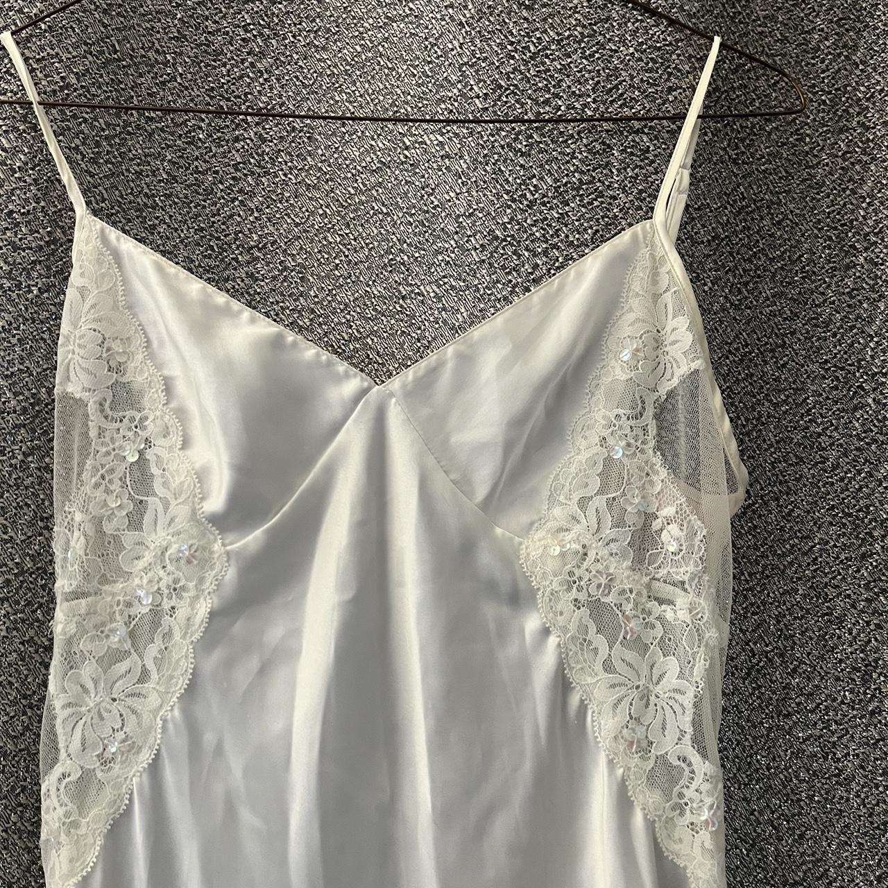 Beautiful white Victoria’s Secret XS long nightgown... - Depop