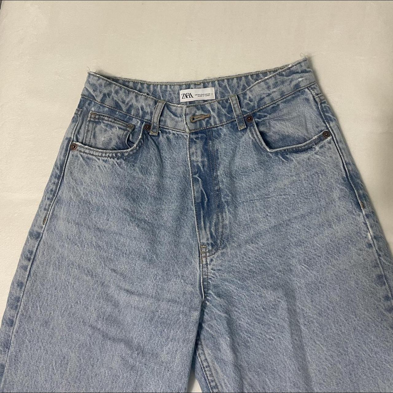 Zara wide leg full length jeans High waisted Depop