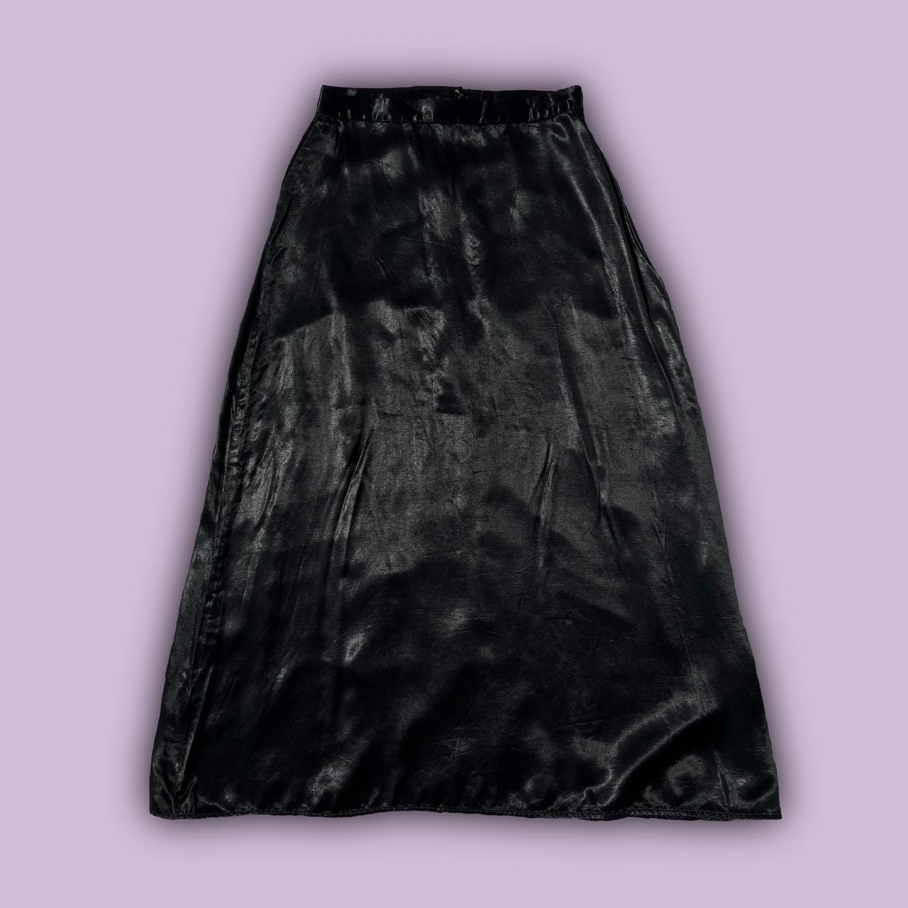 Black flowy skirt outlet 80s