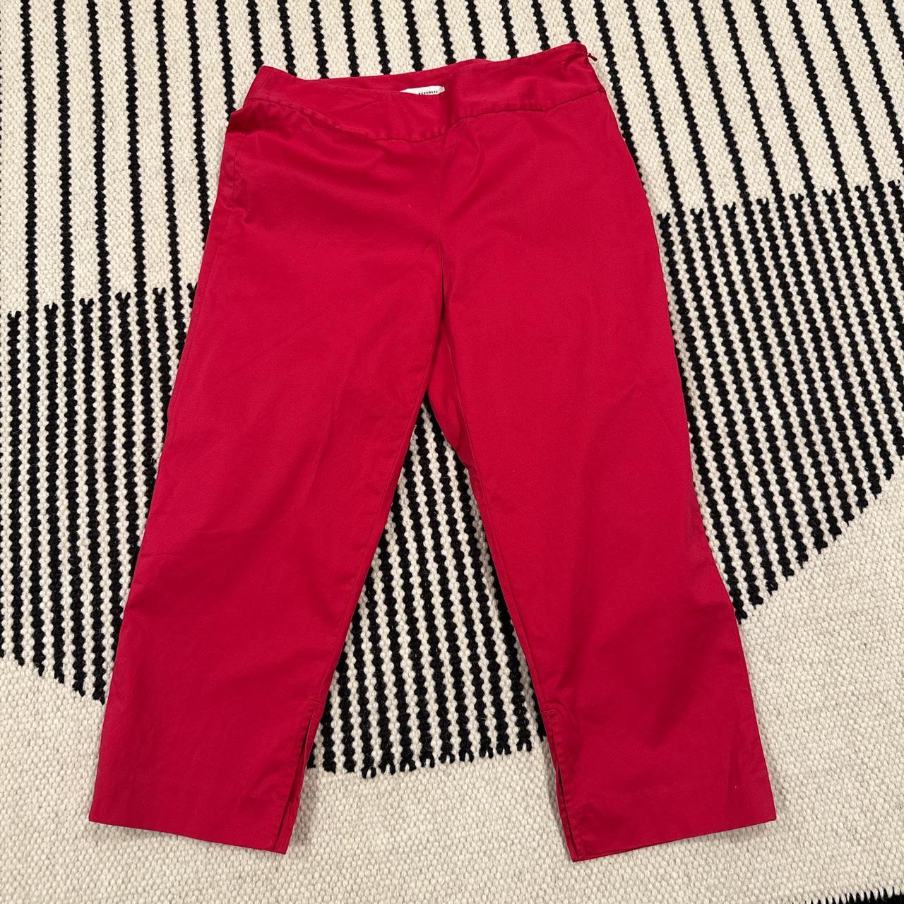 Banana Republic Women's Pink Trousers Depop