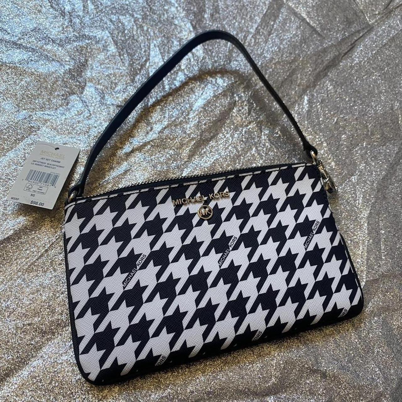 Michael kors clearance houndstooth purse