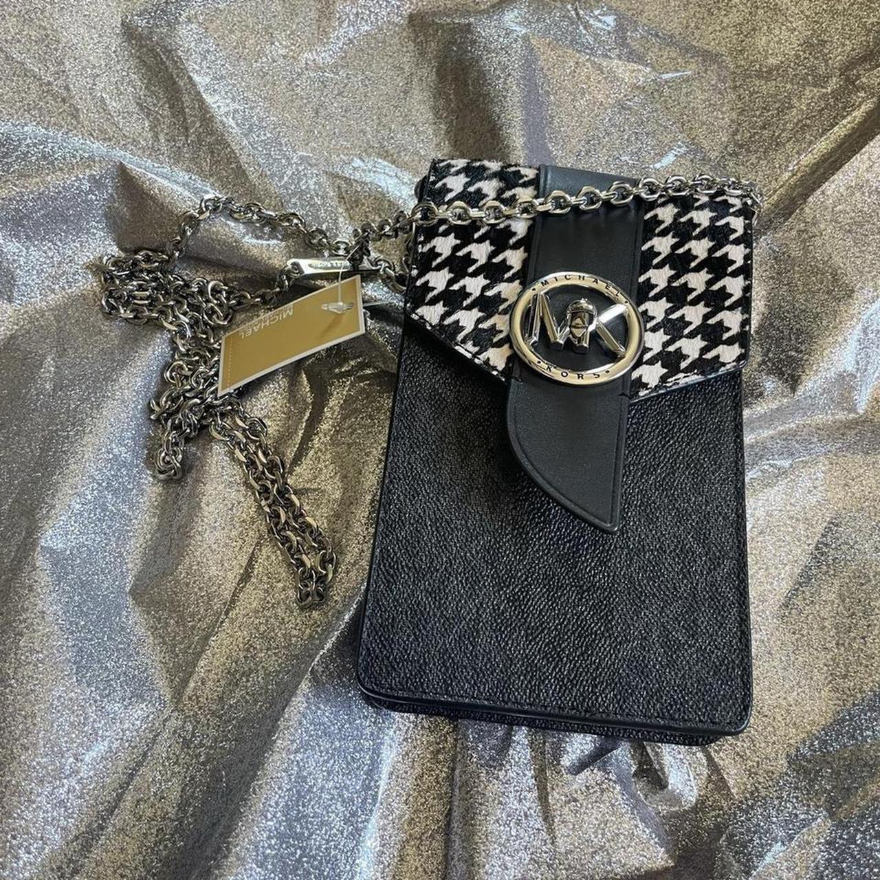 Michael kors best sale houndstooth purse