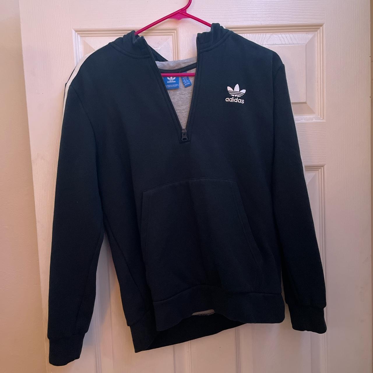 Adidas half zip hoodie Perfect condition Kids... - Depop