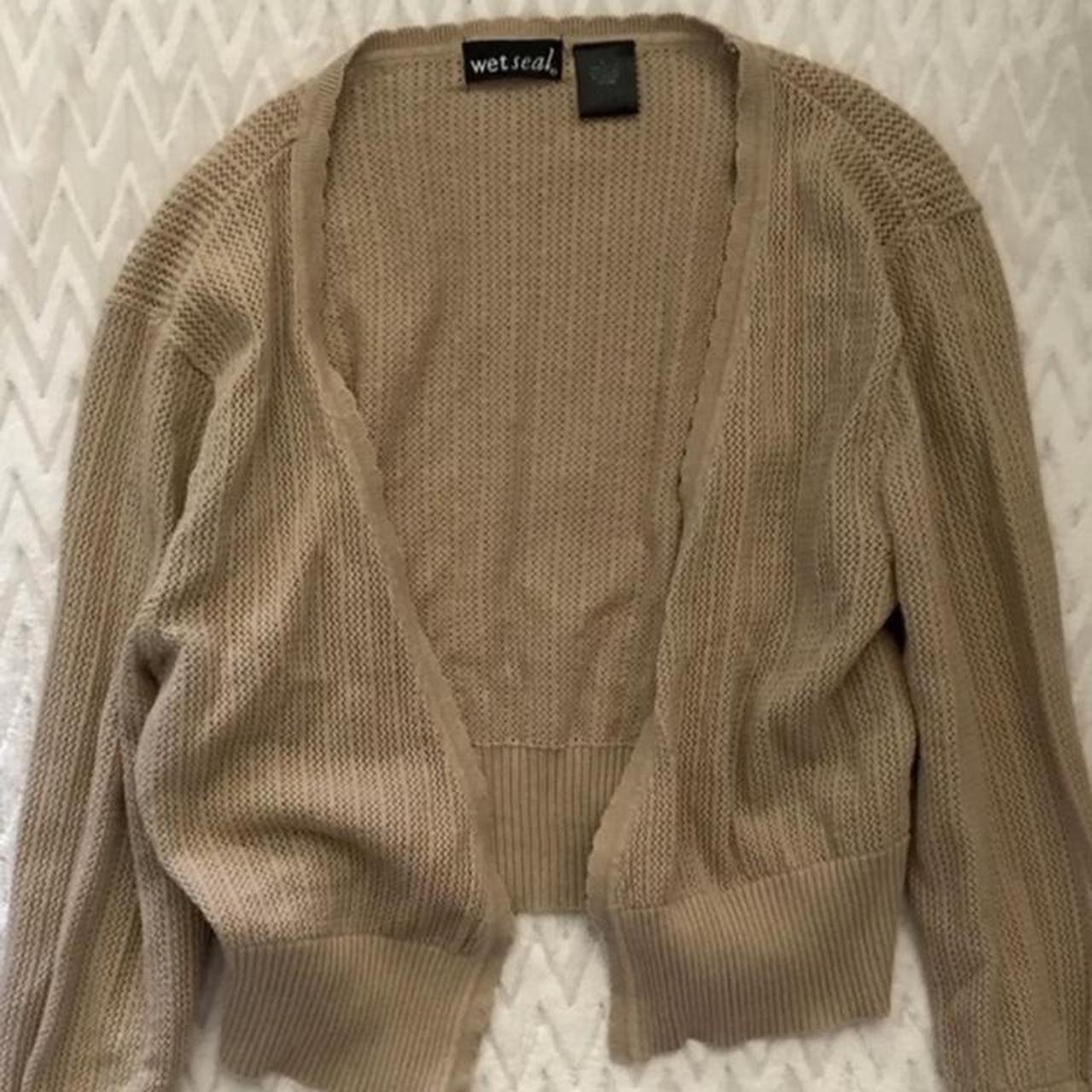 Women's Brown and Tan Cardigan | Depop