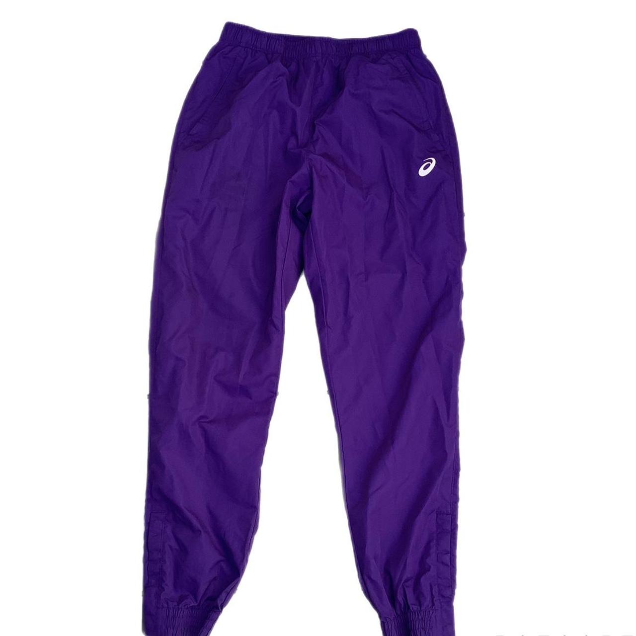 Purple ASICS jogger sweatpants Brand ASICS... Depop