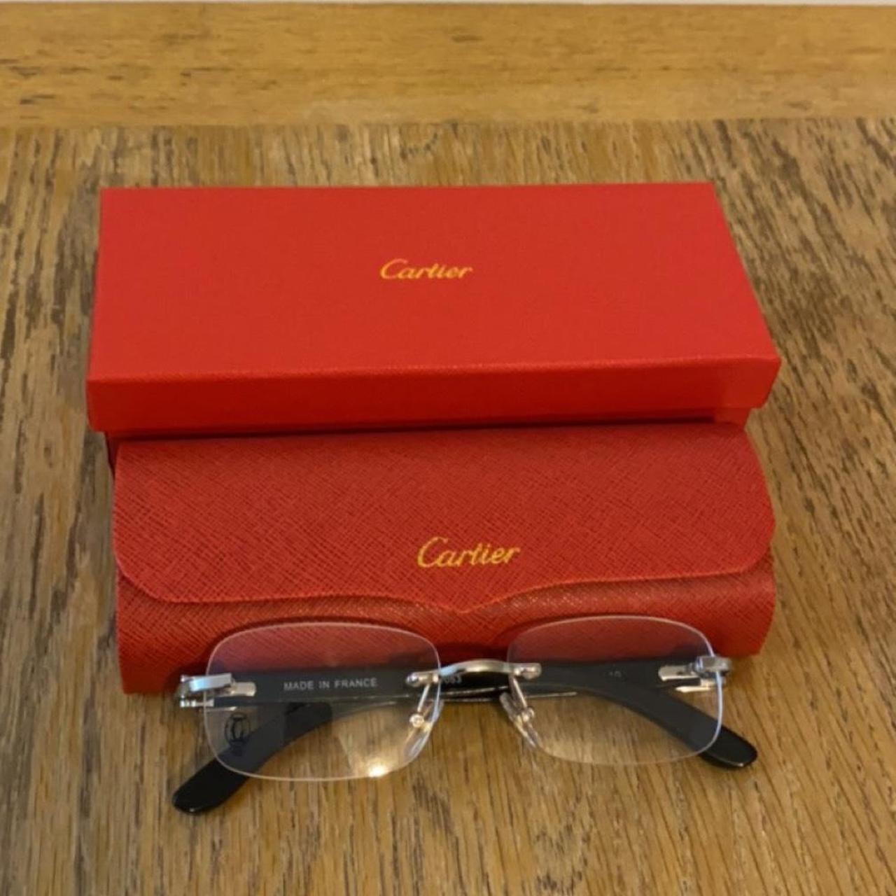 Cartier glasses clear lense - Depop