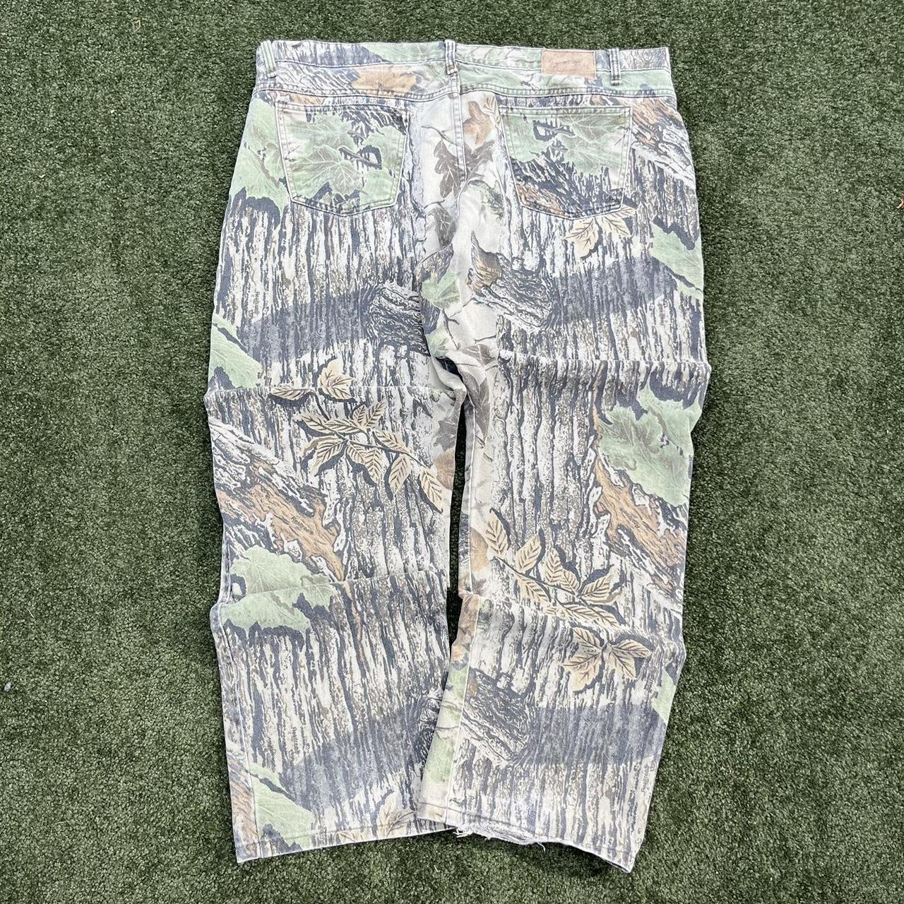 Men's Brown and Cream Jeans Depop