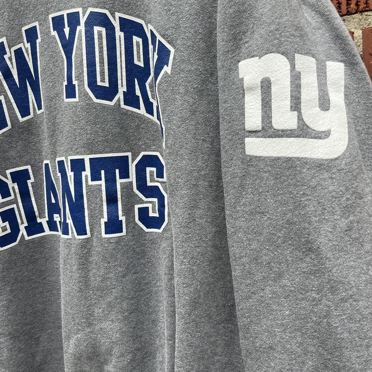 New York Giants Vintage Blue Hoodie Size XL -Any - Depop