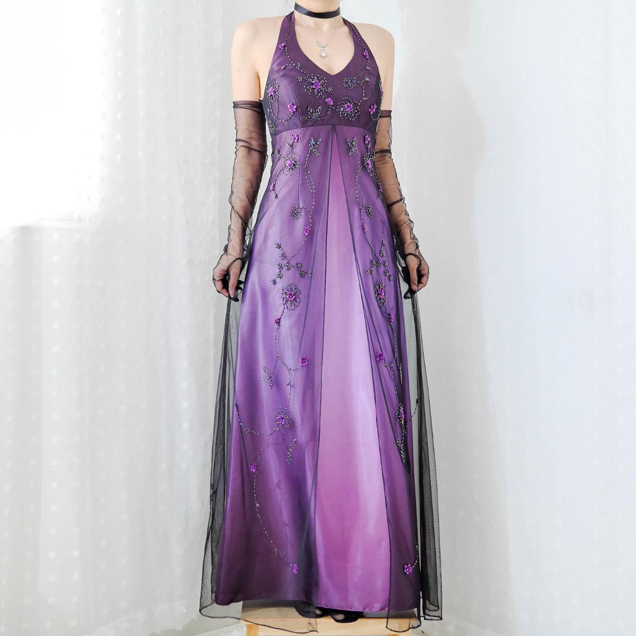 Black and purple ombre dress hotsell