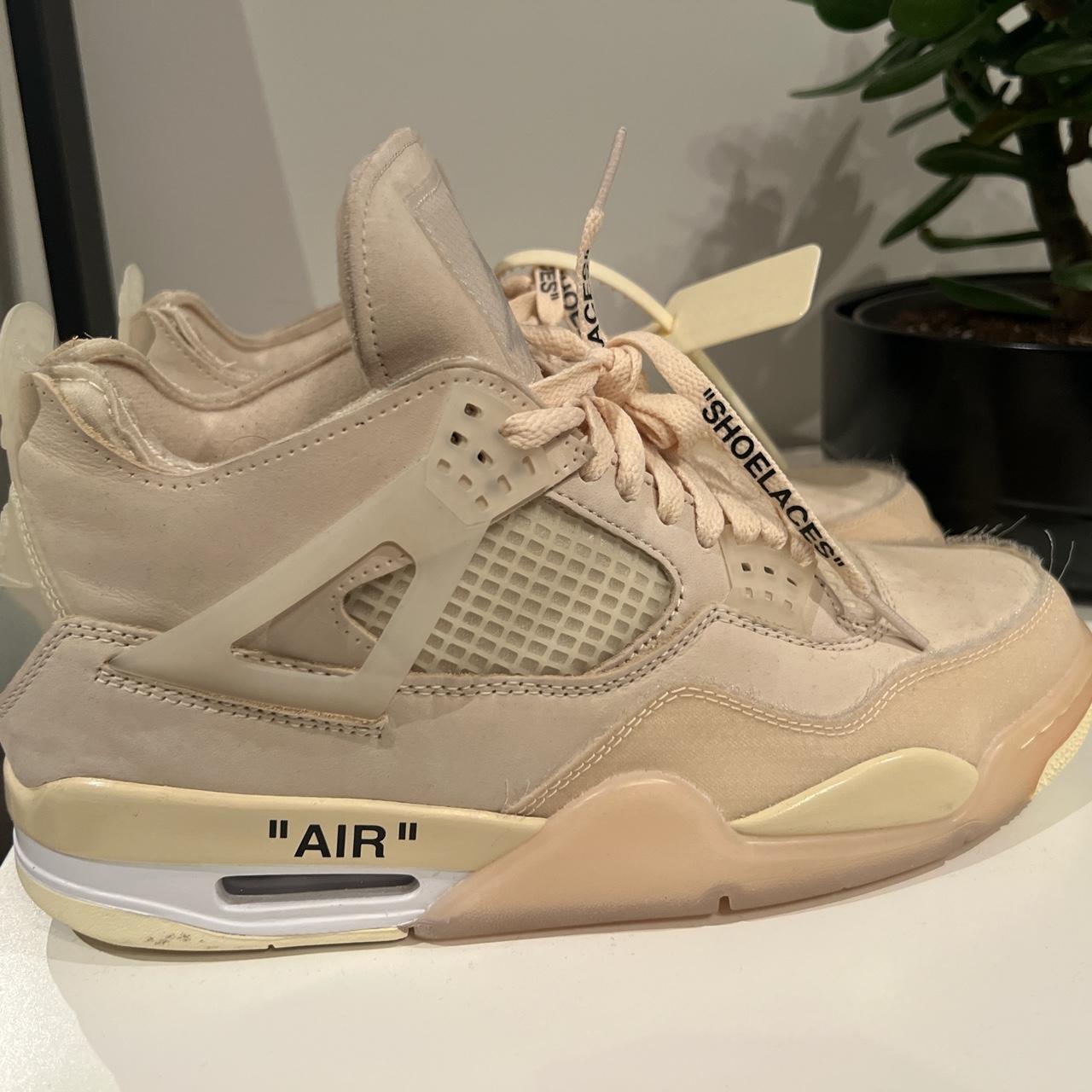 Jordan 4 off white Grösse: US11/EU 43 Condition:... - Depop