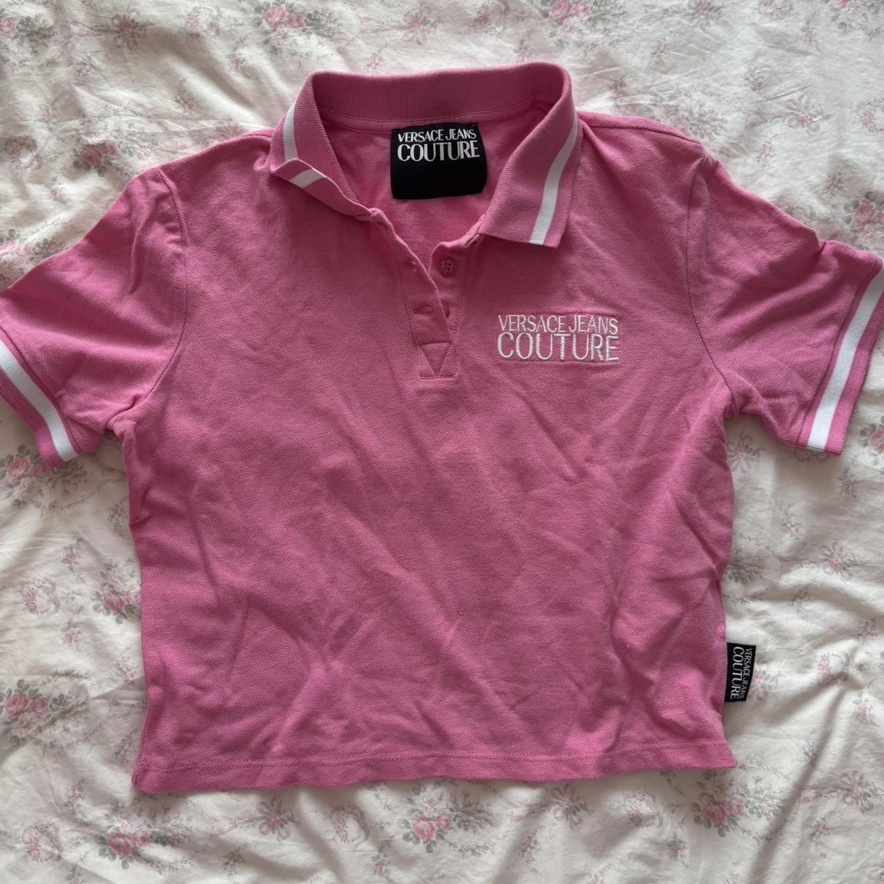 Versace Jeans Couture Women's Polo shirt Pink M – Pink Versace