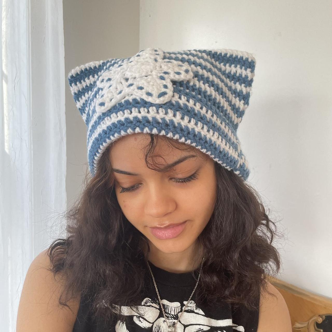 Women's Crochet Hat - White