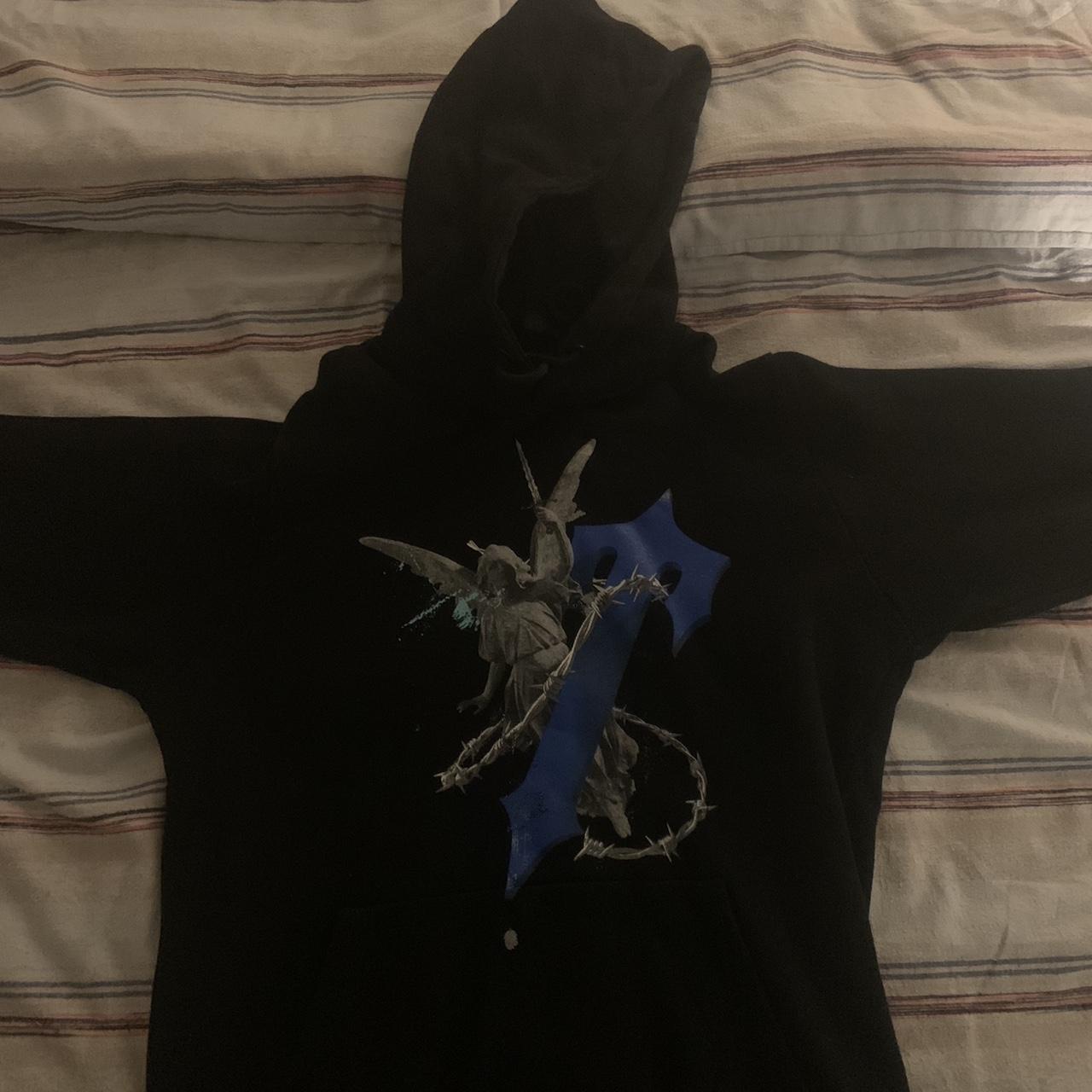 Trapstar Men's Black Hoodie Depop