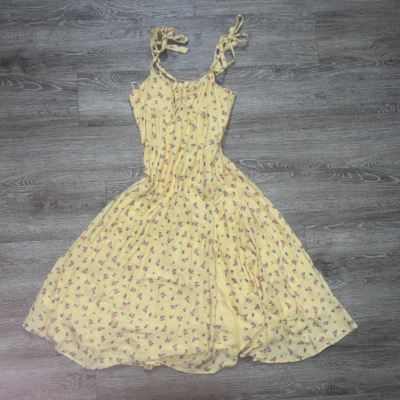 bardot x yellow dress