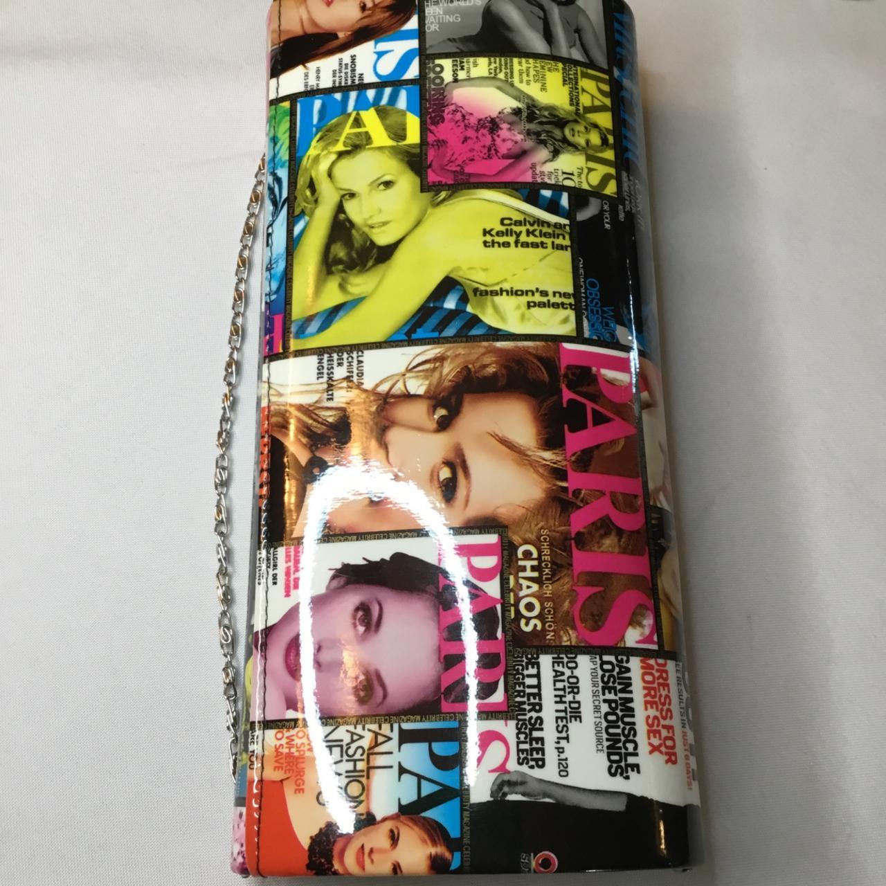 Vintage Paris Magazine Print Envelope Clutch... - Depop