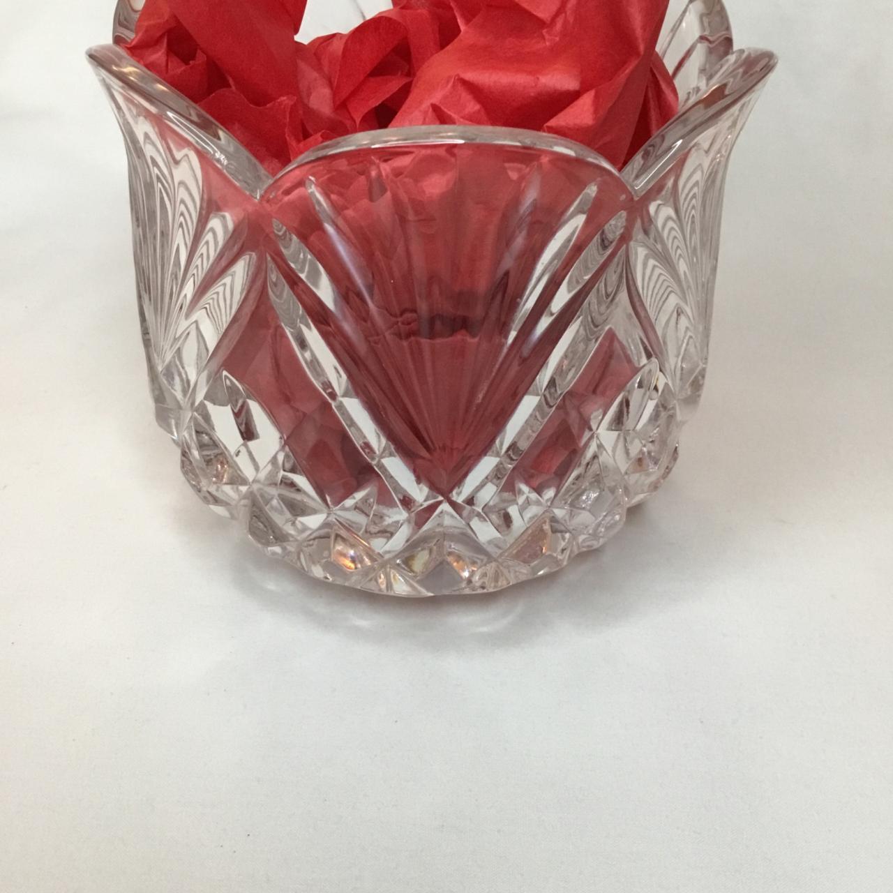 Crystal Tulip Vase Candy Dish Candle Bowl Lead... Depop