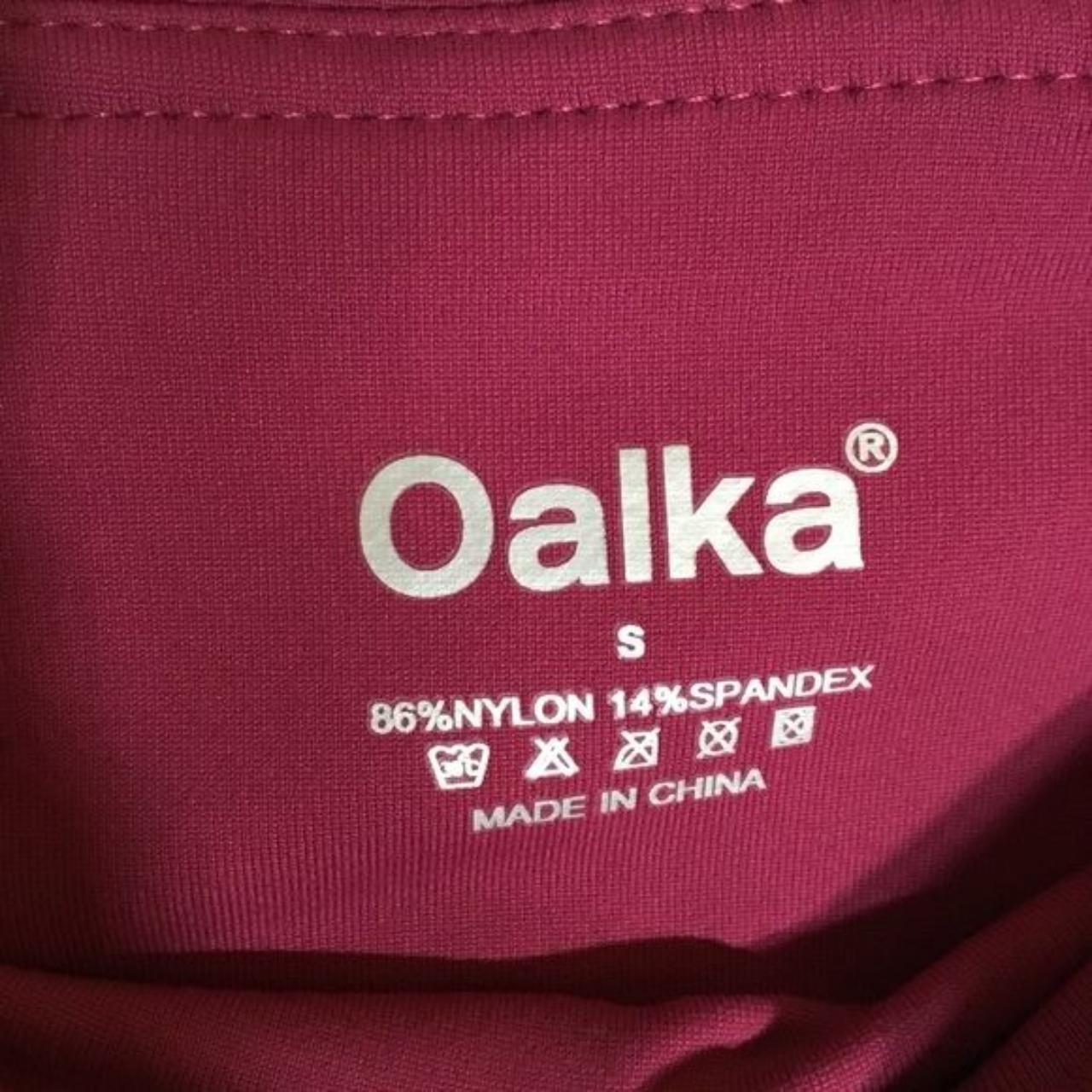 Oalka Burgundy Yoga Pants Ankle Leggings Ladies size - Depop