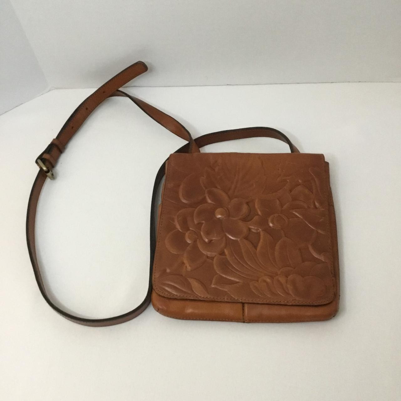 Patricia Nash Granada Brown Crossbody Floral Deboss Depop   P0 