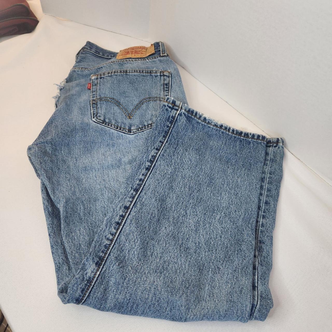 Blown out in the butt Levi's men's size 36x30. - Depop