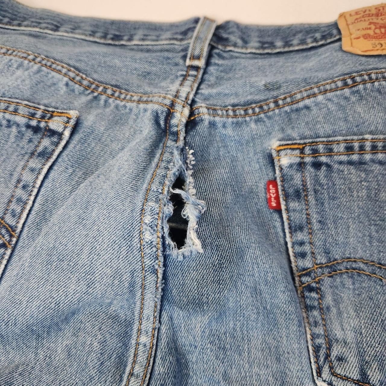 Blown out in the butt Levi's men's size 36x30. - Depop