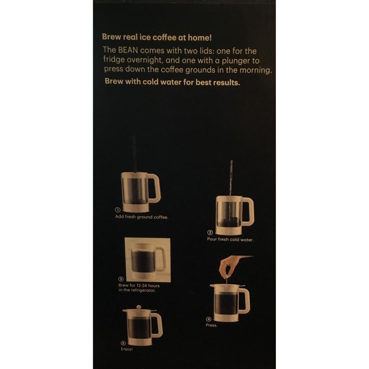 NEW! Bodum Bean Cold Brew Coffee Maker 12 Cups Two... Depop