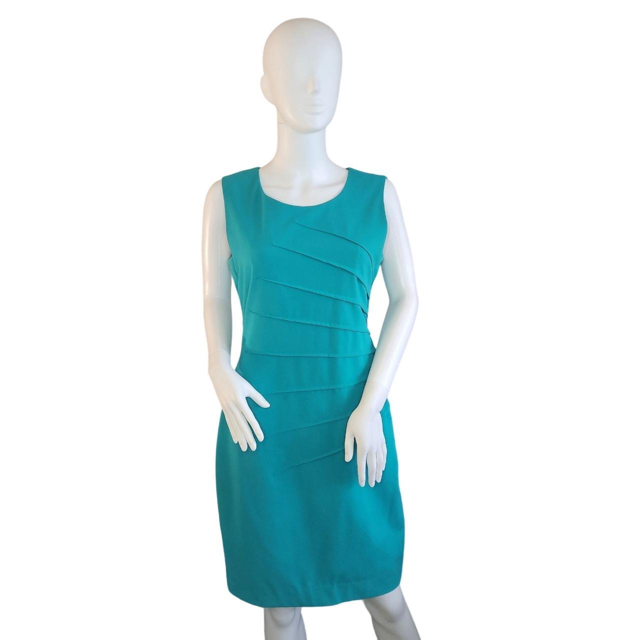 Green Starburst Sleeveless Sheath Mini Dress Ladies... Depop