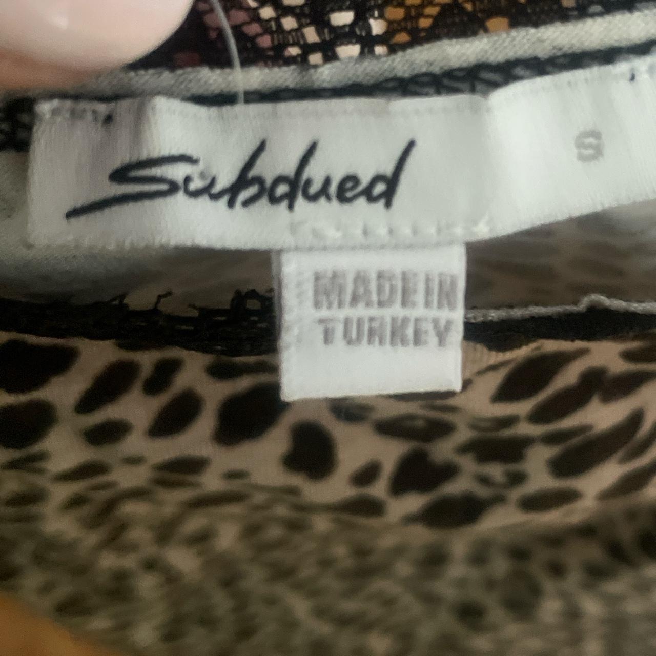 Subdued Leopard tube top Size XS - Depop