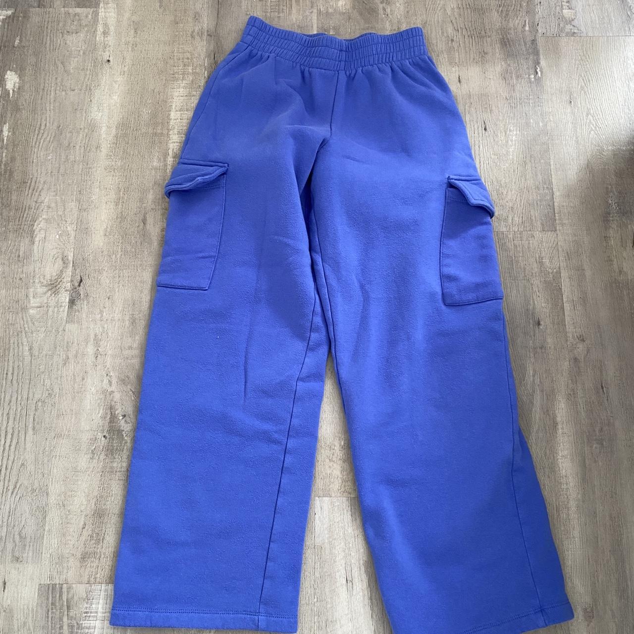 Grayson Threads Blue Cargo Sweatpants Bought here... - Depop