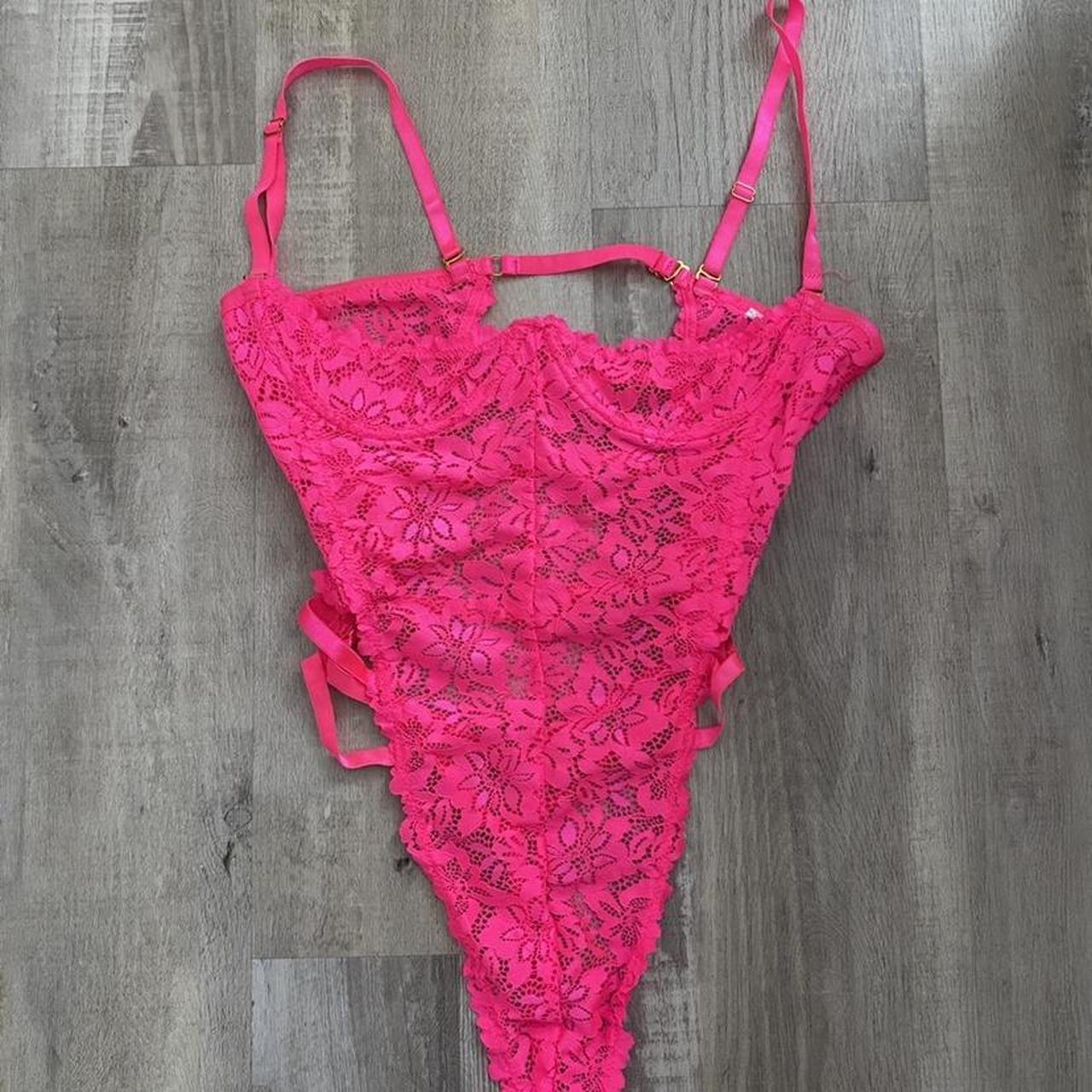 Lace bodysuit g string #lingerie #bodysuit... - Depop