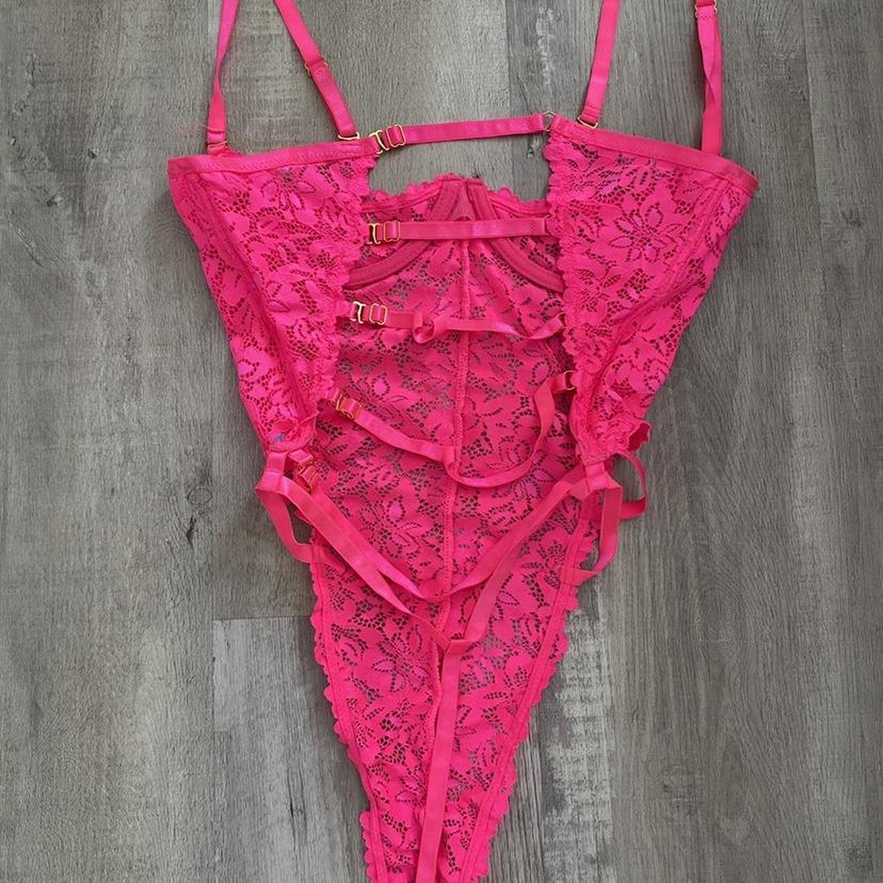 Lace bodysuit g string #lingerie #bodysuit... - Depop