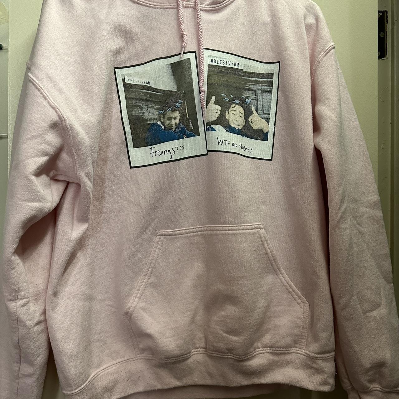 Blesiv merch hot sale white hoodie