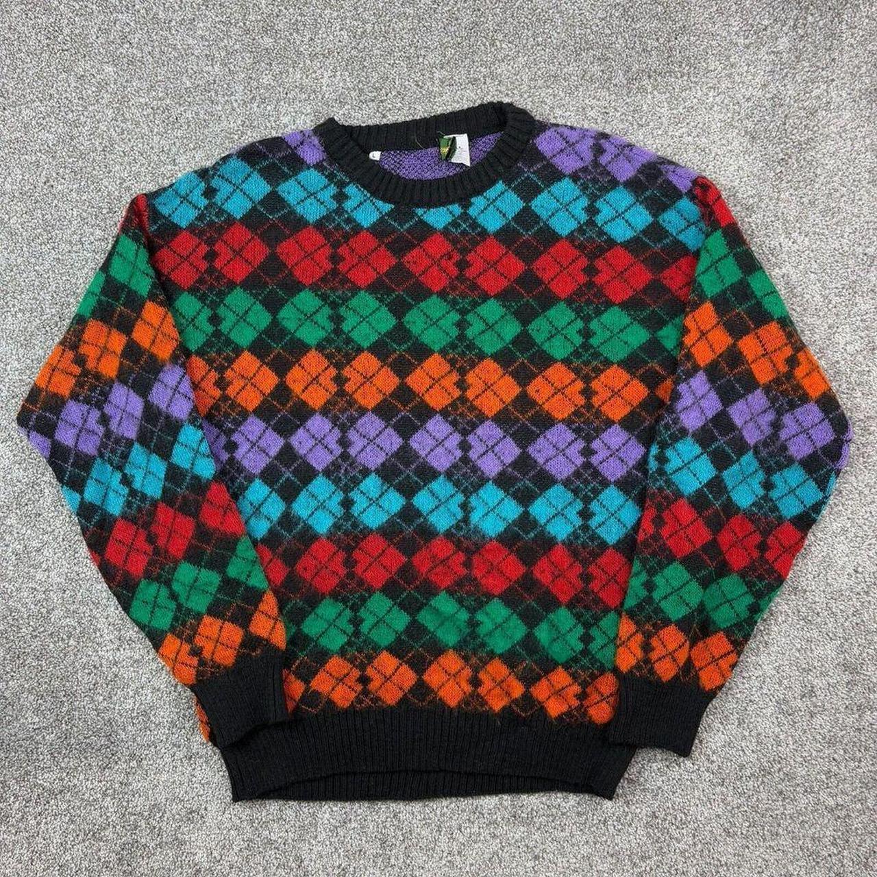 Men's Sweater - Multi - L – Vintage Boundary Wate… - image 1