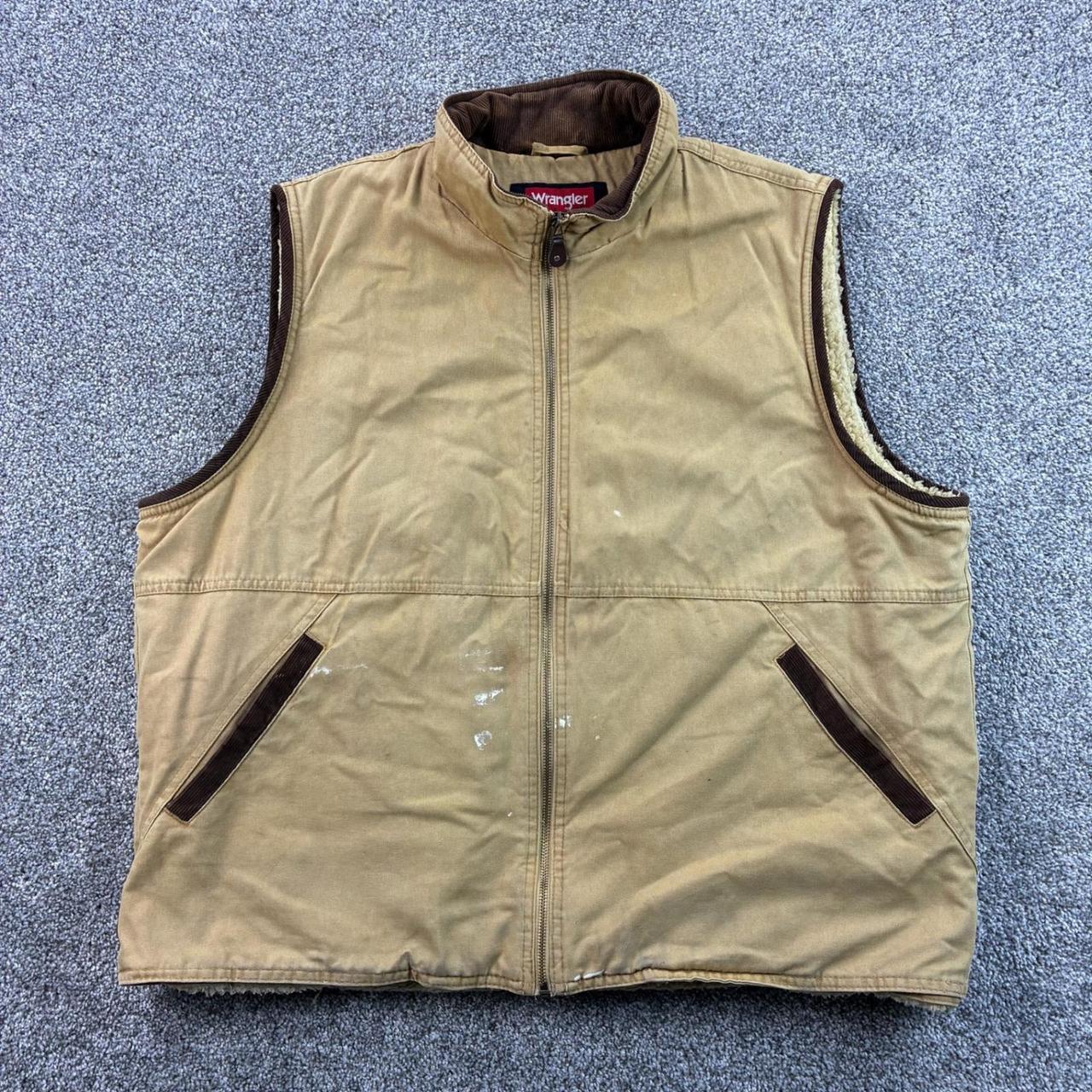 Wrangler Men's Vest - Tan/Brown - XL – Wrangler H… - image 1