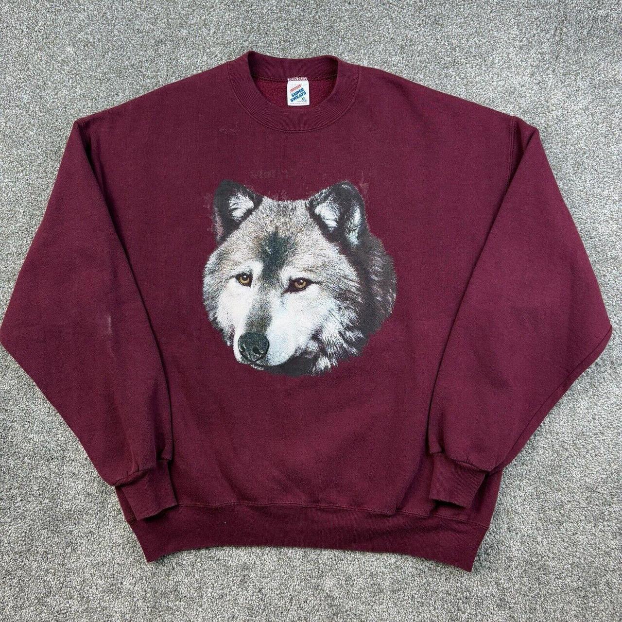 Jerzees Men's Sweatshirt - Red - XL – Vintage Wol… - image 1