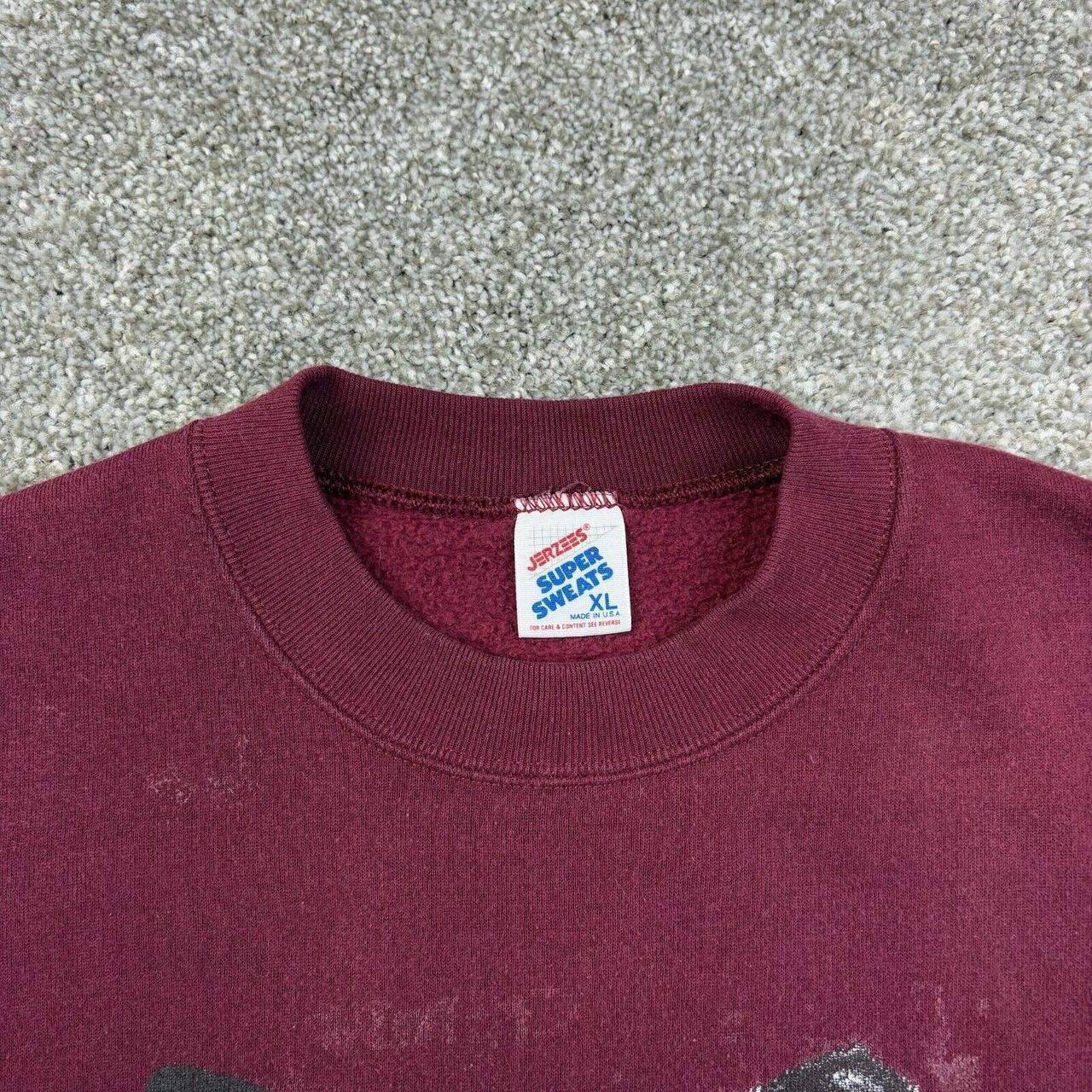 Jerzees Men's Sweatshirt - Red - XL – Vintage Wol… - image 3