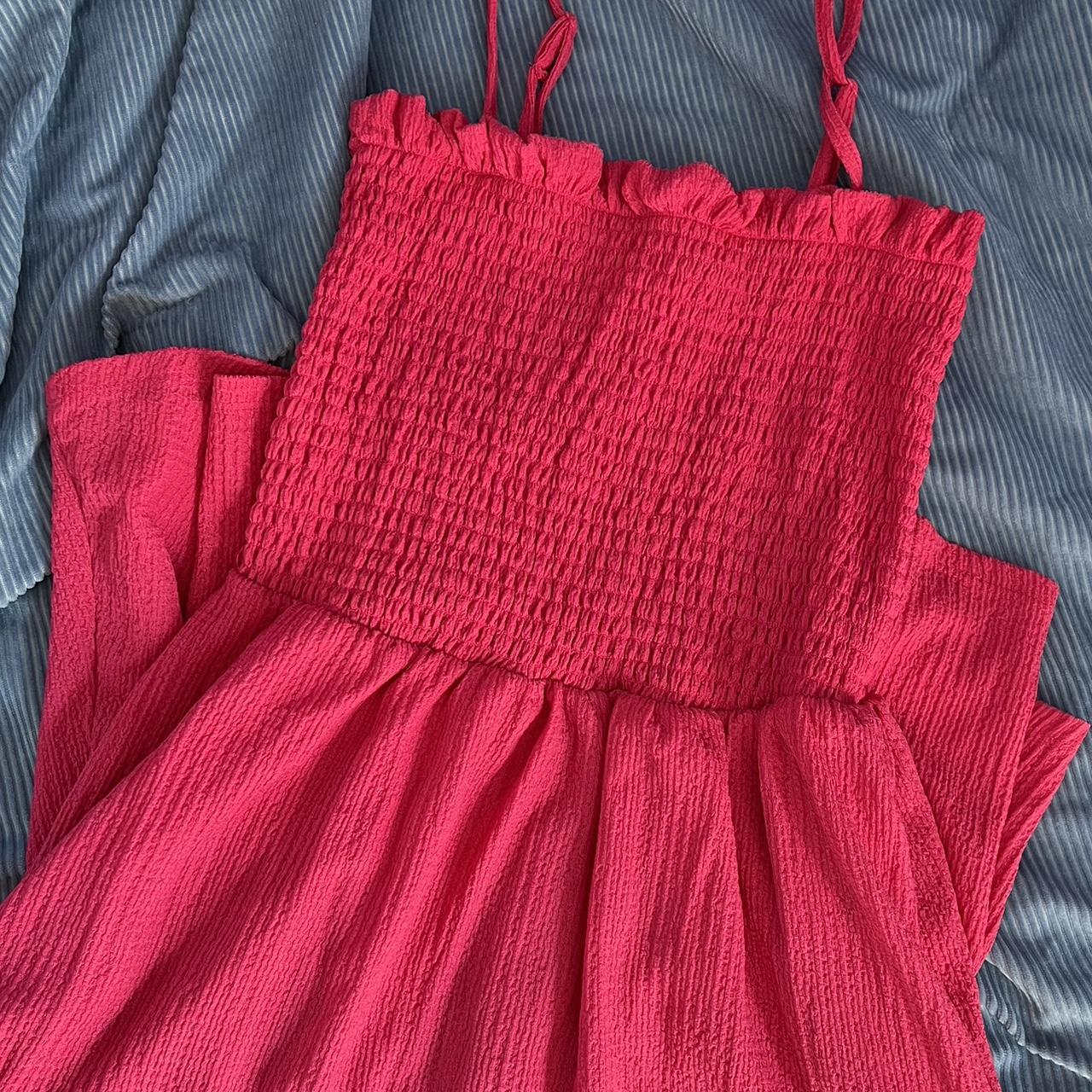 Pink and red dress h&m best sale