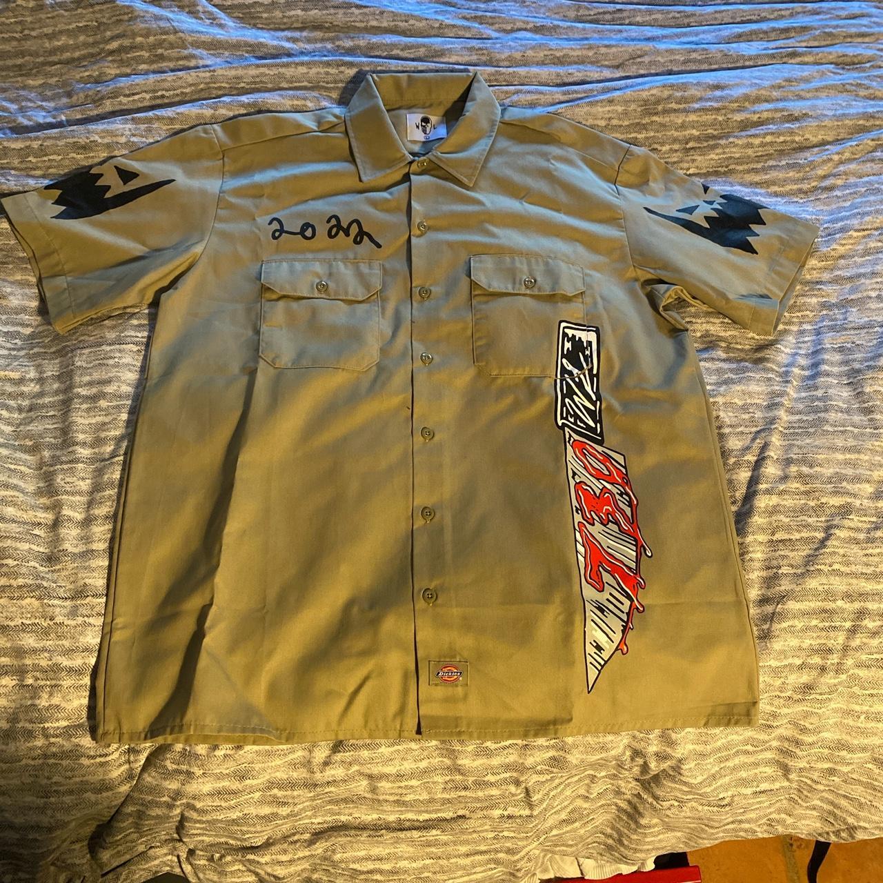 Warren lotus x asspizza button down dickes shirt