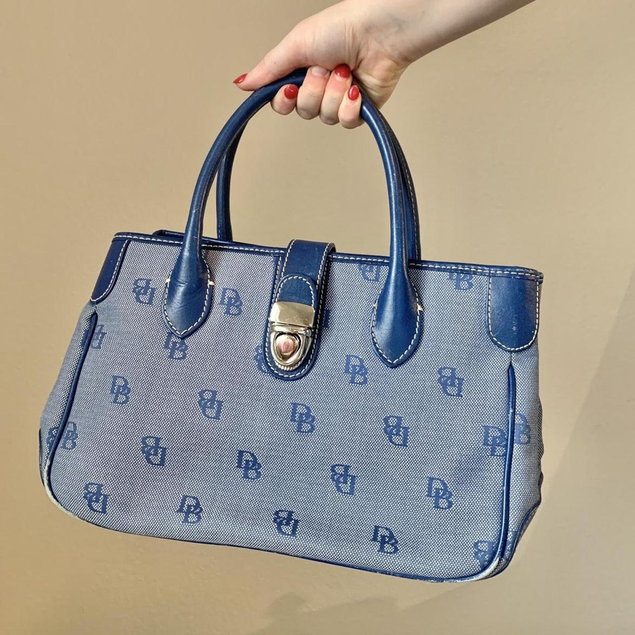 Dooney Bourke Women S Blue And Navy Bag Depop