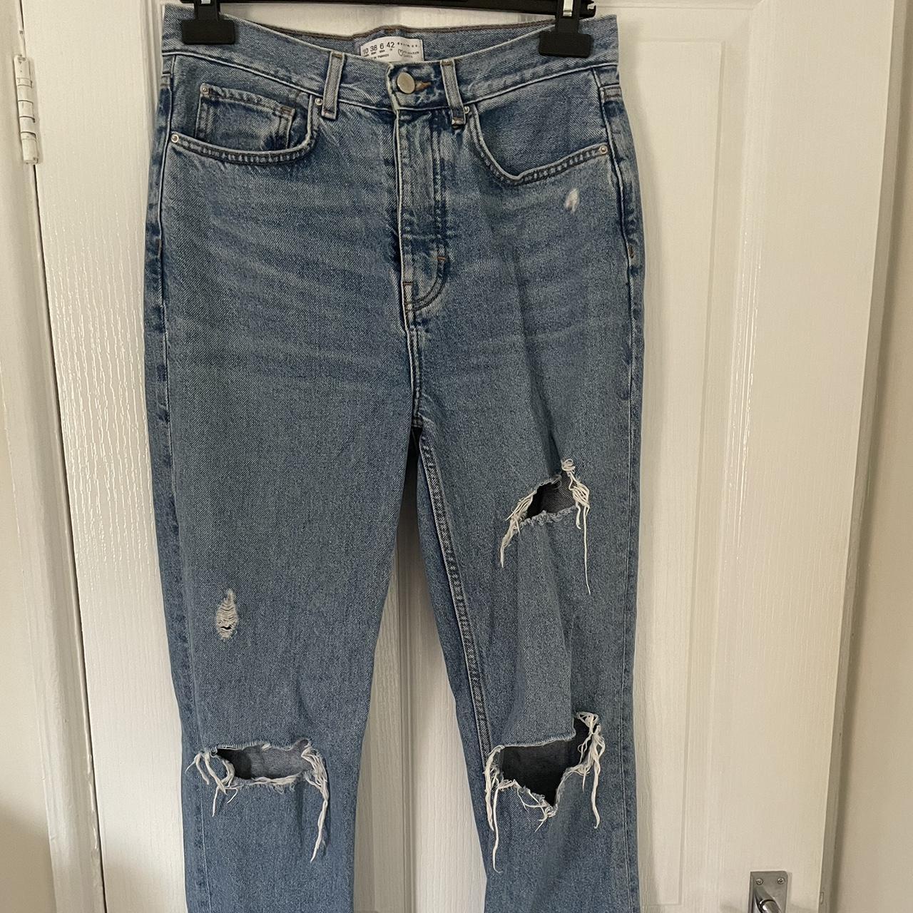 Primark High Waisted Mom Jeans High Rise Primark Ripped Mom Jeans
