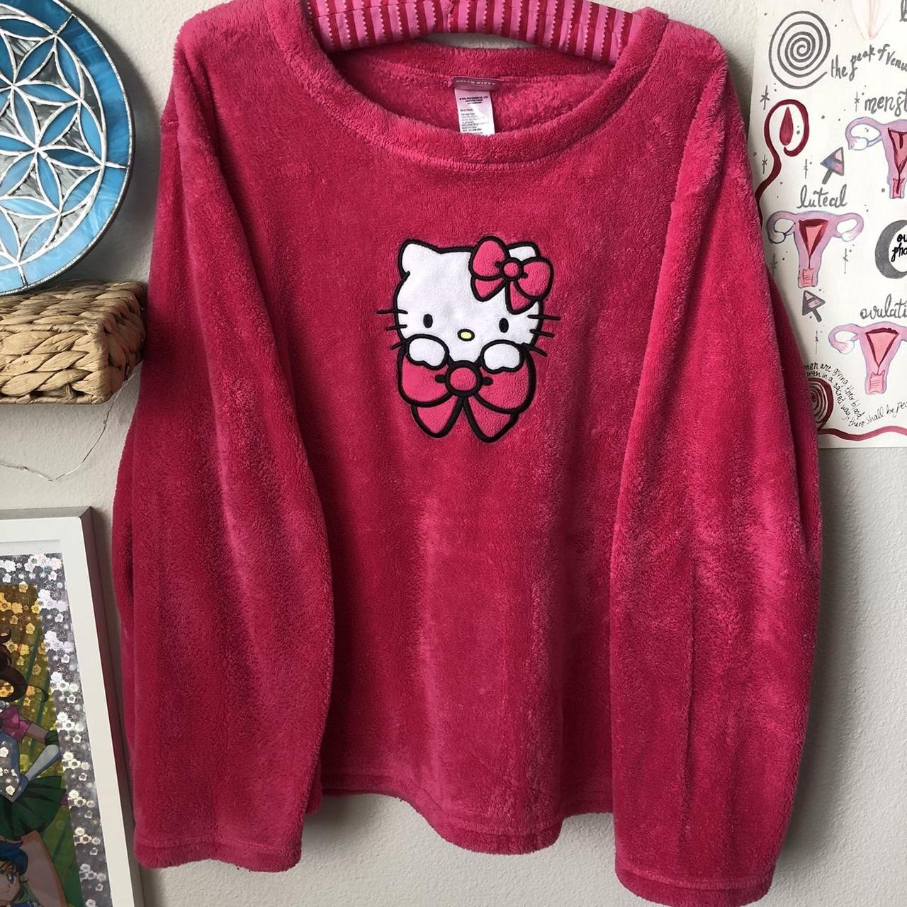 hello-kitty-women-s-pink-pajamas-depop