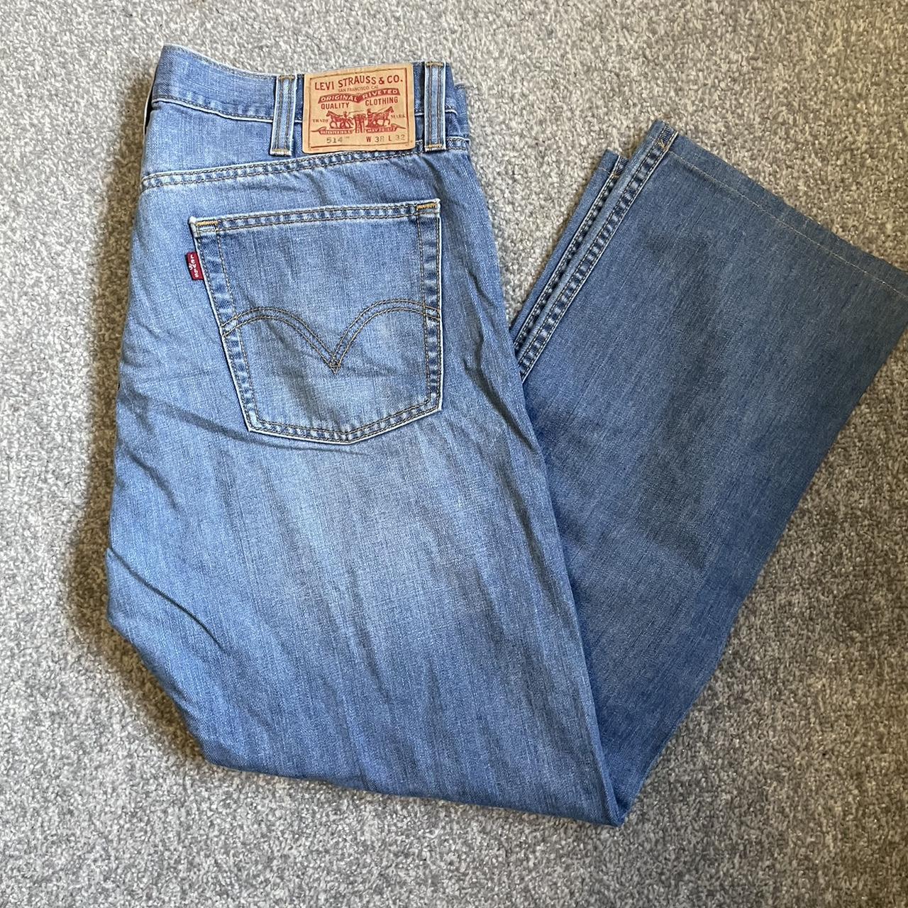 Levis 514 light blue jeans W38 L32 straight... - Depop