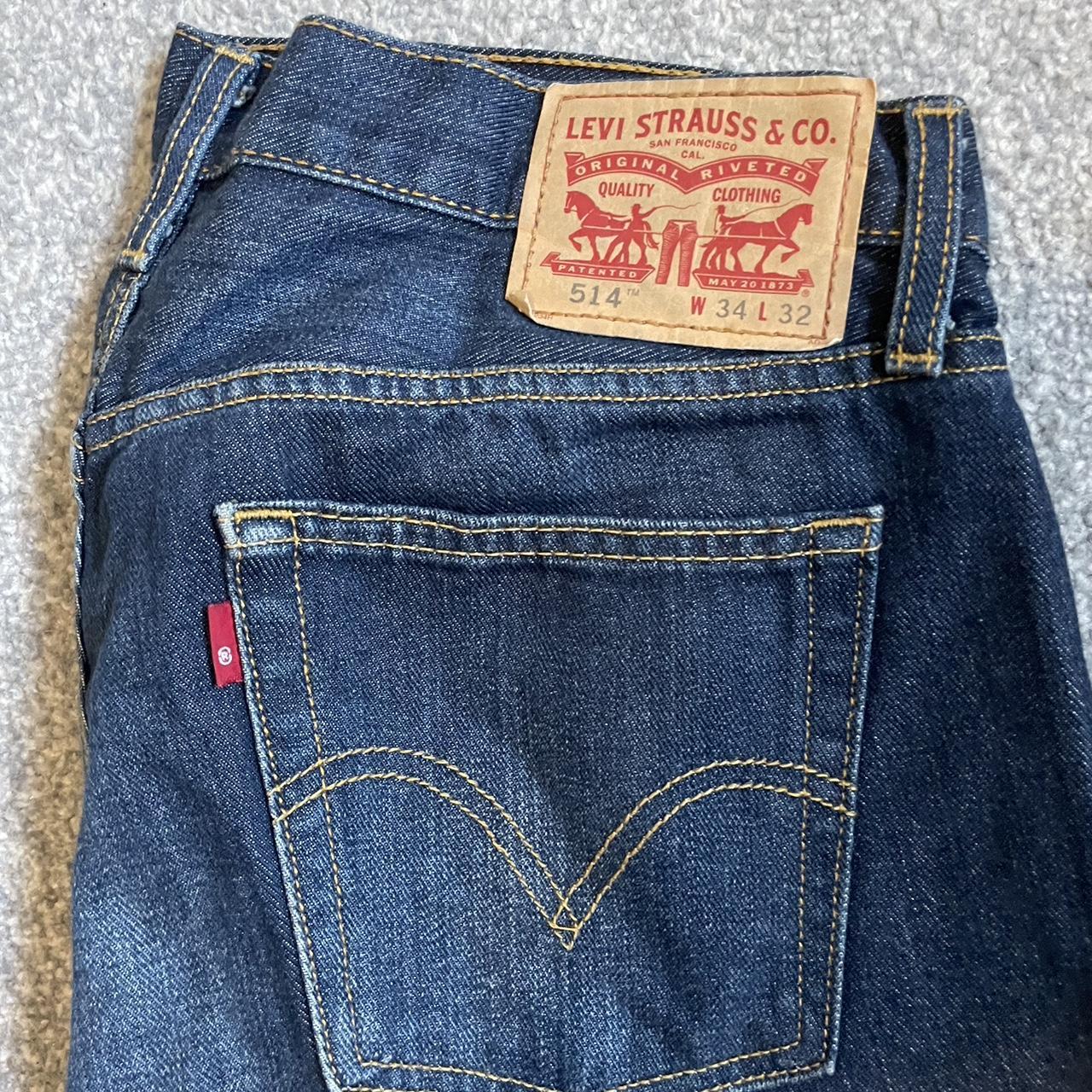 levis 514 dark blue jeans W34 L32 #levis... - Depop