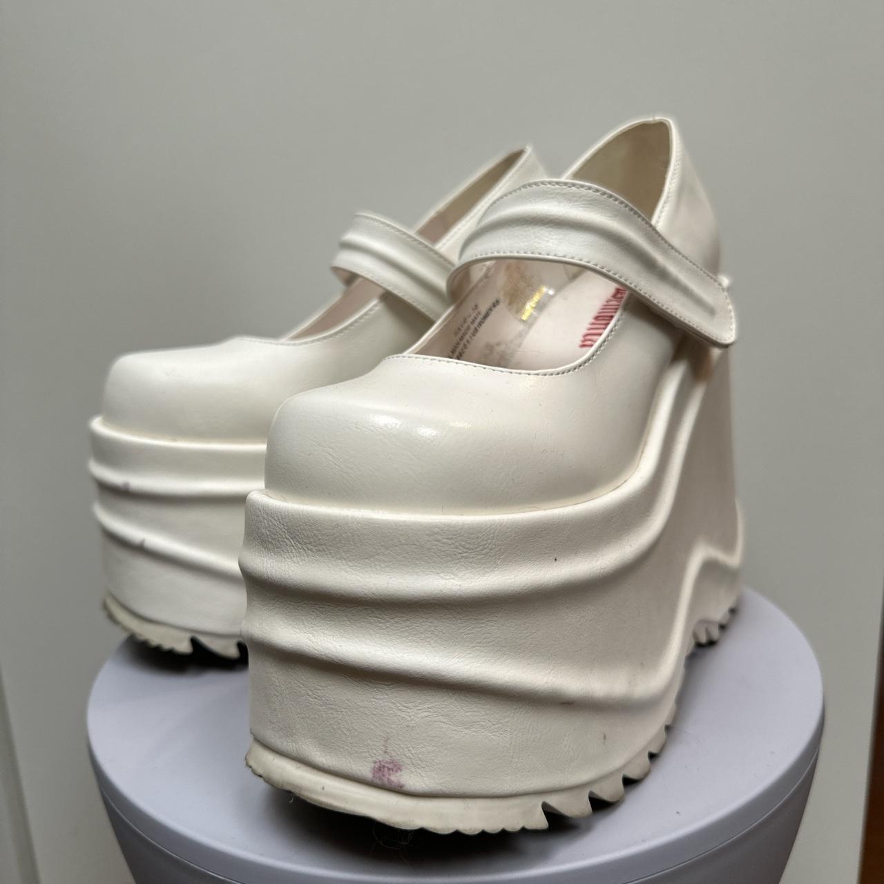 demonia white shoes