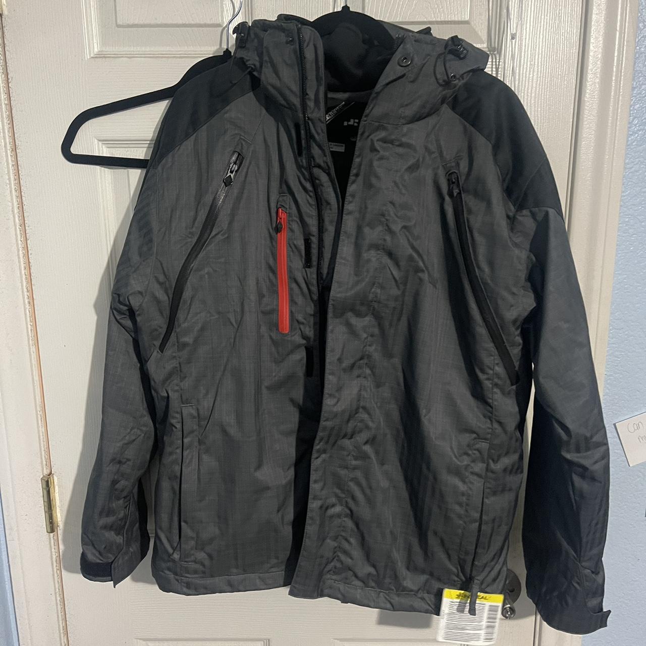 Men's Grey and Red Jacket | Depop