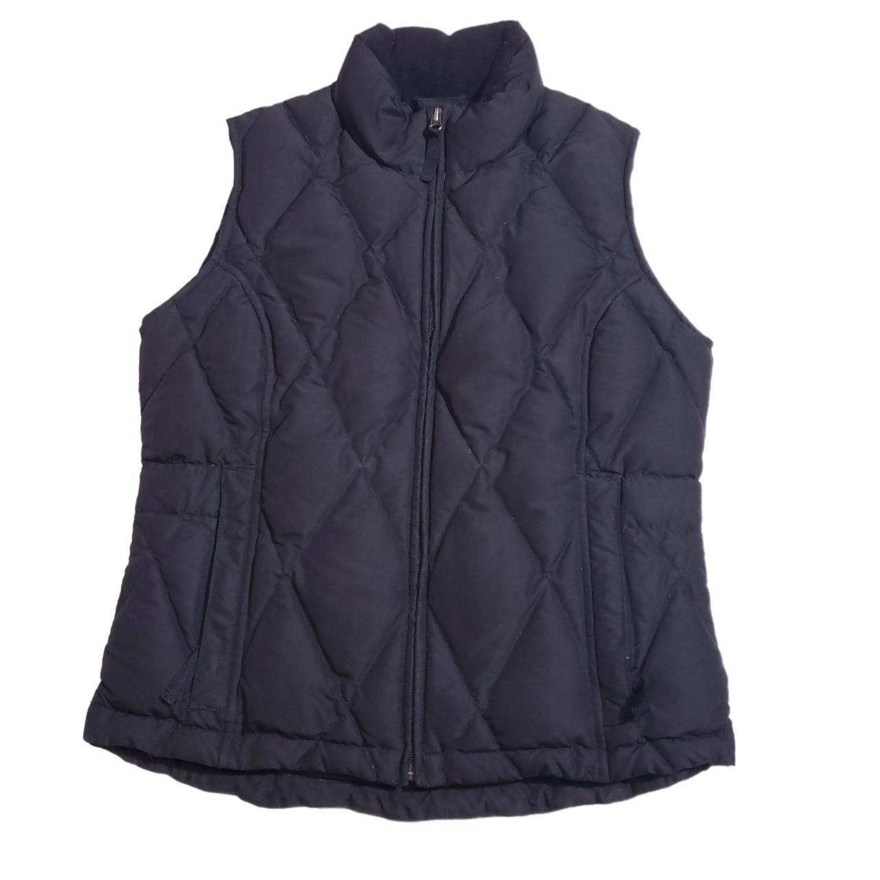 Eddie Bauer Women's Black Gilet Depop